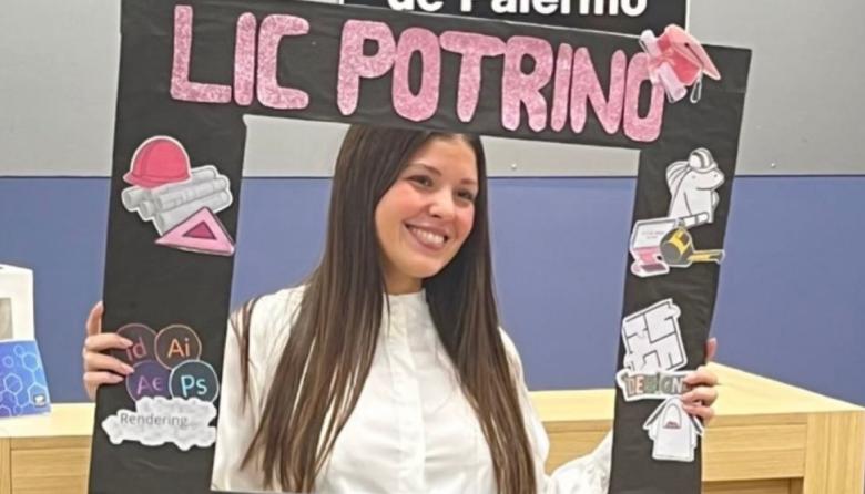 Belén Potrino se recibió de Diseñadora de Interiores