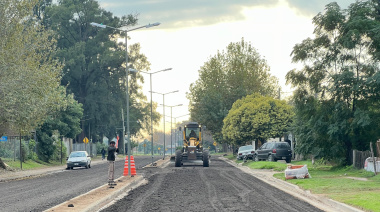 El municipio avanza con las obras de pavimentación y mejoras urbanas