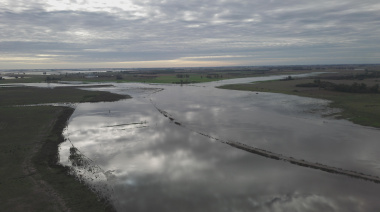 Crecida del Río Salado: El agua sube un centímetro cada hora