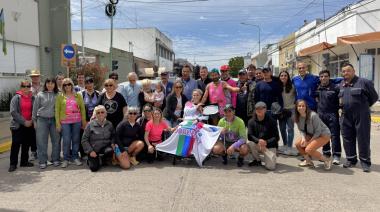 Kilómetros Solidarios: Silvio Magariño llegó a Roque Pérez