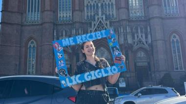 Lucía Giglio se recibió de Licenciada en Obstetricia en la Universidad Nacional de La Plata