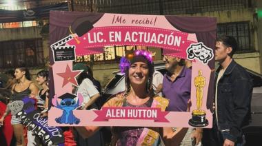 Alen Giménez Hutton se recibió de Licenciada en Actuación en la Universidad Nacional de las Artes