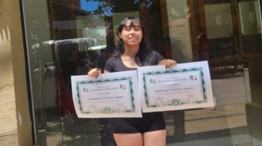 Rocío Belén Albanesi Gergo se recibió como profesora e intérprete de danzas árabes