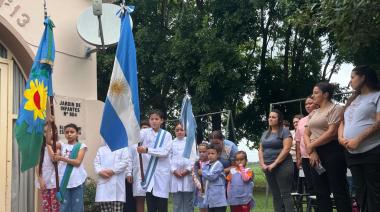 Inauguraron una nueva cocina-comedor en la Escuela Primaria N°13 y el Jardín N°904 del paraje Forastieri de Roque Pérez