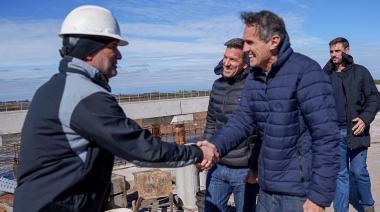 Sciaini y Katopodis recorrieron obras en Roque Pérez