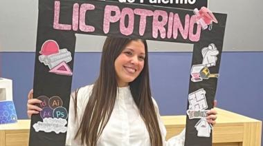 Belén Potrino se recibió de Diseñadora de Interiores