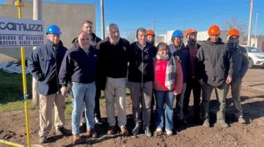 Roque Pérez inauguró la red de gas natural en el barrio La Copa