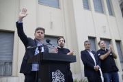 Axel Kicillof visitó Lobos: inauguró obras y entregó patrulleros y una ambulancia