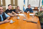 Sciaini se reunió con autoridades provinciales por educación y obras escolares en Roque Pérez